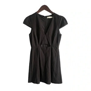 Halston Heritage Little Black Dress with Cutout - 2